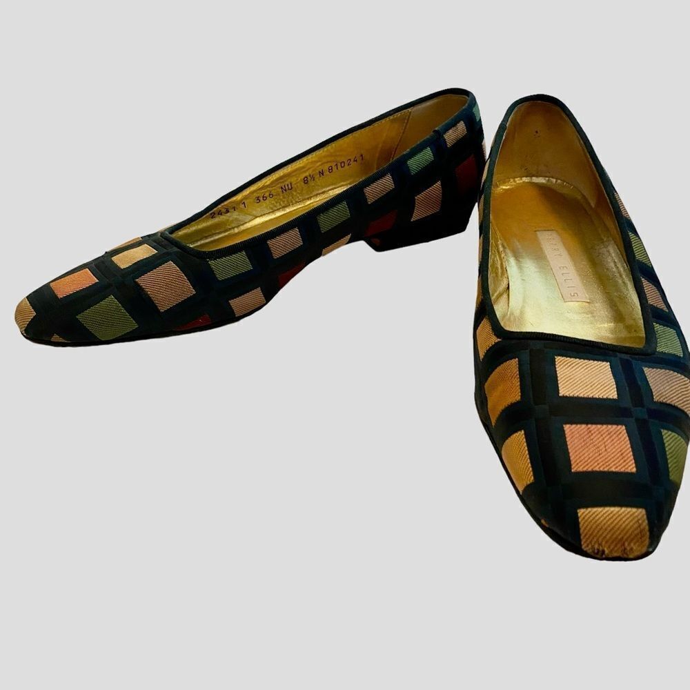 GUC Vintage 80s Classic Perry Ellis Colour Block Shoes